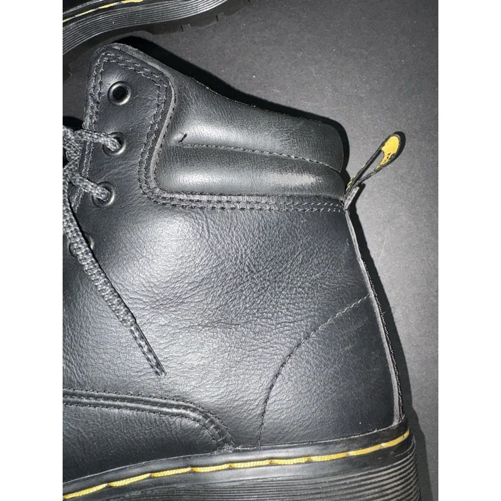 Dr. Doc Martens Steel Toe Boots Womens 7 US Black Leather ASTM F2413-18